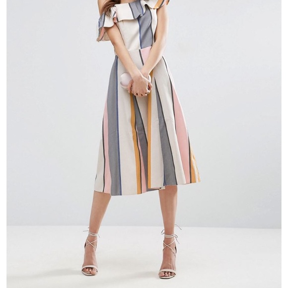 COPY - ASOS TALL One Shoulder Ruffle Detail Sundress - Picture 3 of 3